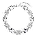 Stříbrný náramek s krystaly Crystals from Swarovski®, CRYSTAL