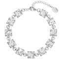 Stříbrný náramek s krystaly Crystals from Swarovski® Light Sapphire