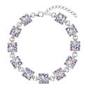 Stříbrný náramek s krystaly Crystals from Swarovski®, Violet