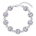 Stříbrný náramek s krystaly Crystals from Swarovski®, Violet