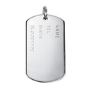 Stříbrný přívěsek - dog tag s textem