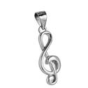 Stříbrný přívěšek - houslový klíč