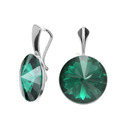 Stříbrný přívěšek Crystals from Swarovski, Emerald