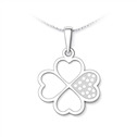 Stříbrný přívěsek čtyřlístek