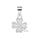 Stříbrný přívěšek čtyřlístek