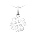 Stříbrný přívěsek čtyřlístek