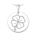Stříbrný přívěsek čtyřlístek
