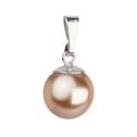 Stříbrný přívěsek dekorovaný perlou Crystals from Swarovski