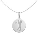 Stříbrný přívěsek golfista