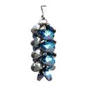 Stříbrný přívěšek hrozen Crystals from Swarovski® Bermuda Blue