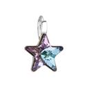 Stříbrný přívěšek hvězda s kamenem Crystals from Swarovski® Vitrail Light
