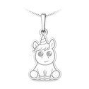 Stříbrný přívěsek jednorožec