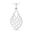 Stříbrný přívěsek kapka s ornamentem