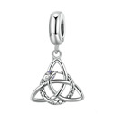 Stříbrný přívěšek korálek na náramek triquetra