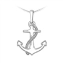 Stříbrný přívěsek kotva