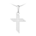 Stříbrný přívěsek kříž