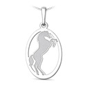 Stříbrný přívěsek kůň
