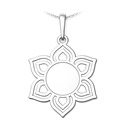 Stříbrný přívěsek květ