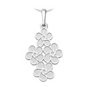 Stříbrný přívěsek květinový ornament