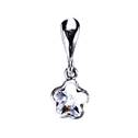 Stříbrný přívěšek kytička, Crystals from SWAROVSKI® Crystal