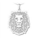 Stříbrný přívěsek lev