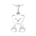 Stříbrný přívěsek medvídek