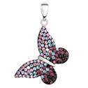 Stříbrný přívěšek motýlek s krystaly Crystals from Swarovski® Magic Violet