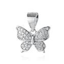 Stříbrný přívěšek motýlek se zirkony