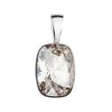 Stříbrný přívěšek ovál Crystals from Swarovski® SILVER SHADE
