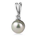Stříbrný přívěšek přírodní perla 8 mm