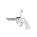 Stříbrný přívěšek revolver