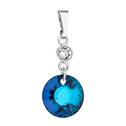 Stříbrný přívěšek s kameny Crystals from Swarovski® Bermuda Blue