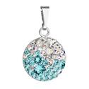 Stříbrný přívěšek s kameny Crystals from Swarovski® Light Turquoise