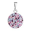 Stříbrný přívěšek s kameny Crystals from Swarovski® MIX violet