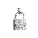 Stříbrný přívěsek s krystaly Swarovski bílý zámek 