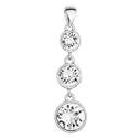 Stříbrný přívěšek s kulatými kameny Crystals from Swarovski®