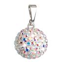Stříbrný přívěšek s kulička Crystals from Swarovski® AB