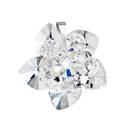 Stříbrný přívěšek s kytička s kamínky Crystals from Swarovski® Crystal