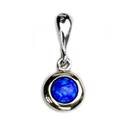 Stříbrný přívěšek s modrým opálem