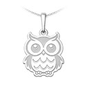 Stříbrný přívěsek sova