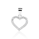 Stříbrný přívěšek srdíčko
