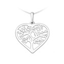 Stříbrný přívěsek strom života v srdci