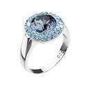 Stříbrný prsten Crystals from Swarovski®, Blue