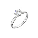 Stříbrný prsten MIA moissanite