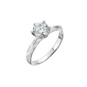 Stříbrný prsten MIA moissanite