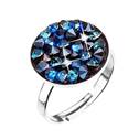Stříbrný prsten ROCKS Crystals from Swarovski® BERMUDA BLUE