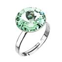 Stříbrný prsten s kamenem Crystals from Swarovski® Chrysolite