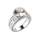 Stříbrný prsten s kameny Crystals from Swarovski®