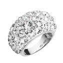 Stříbrný prsten s krystaly Crystals from Swarovski®, Crystal