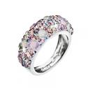 Stříbrný prsten s krystaly Crystals from Swarovski®, Magic Rose